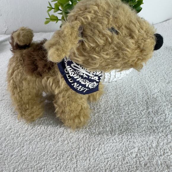 Old Navy Dog Plush 6 Inch Blue Bandana Stuffed Animal Toy 2001 - Picture 6 of 11